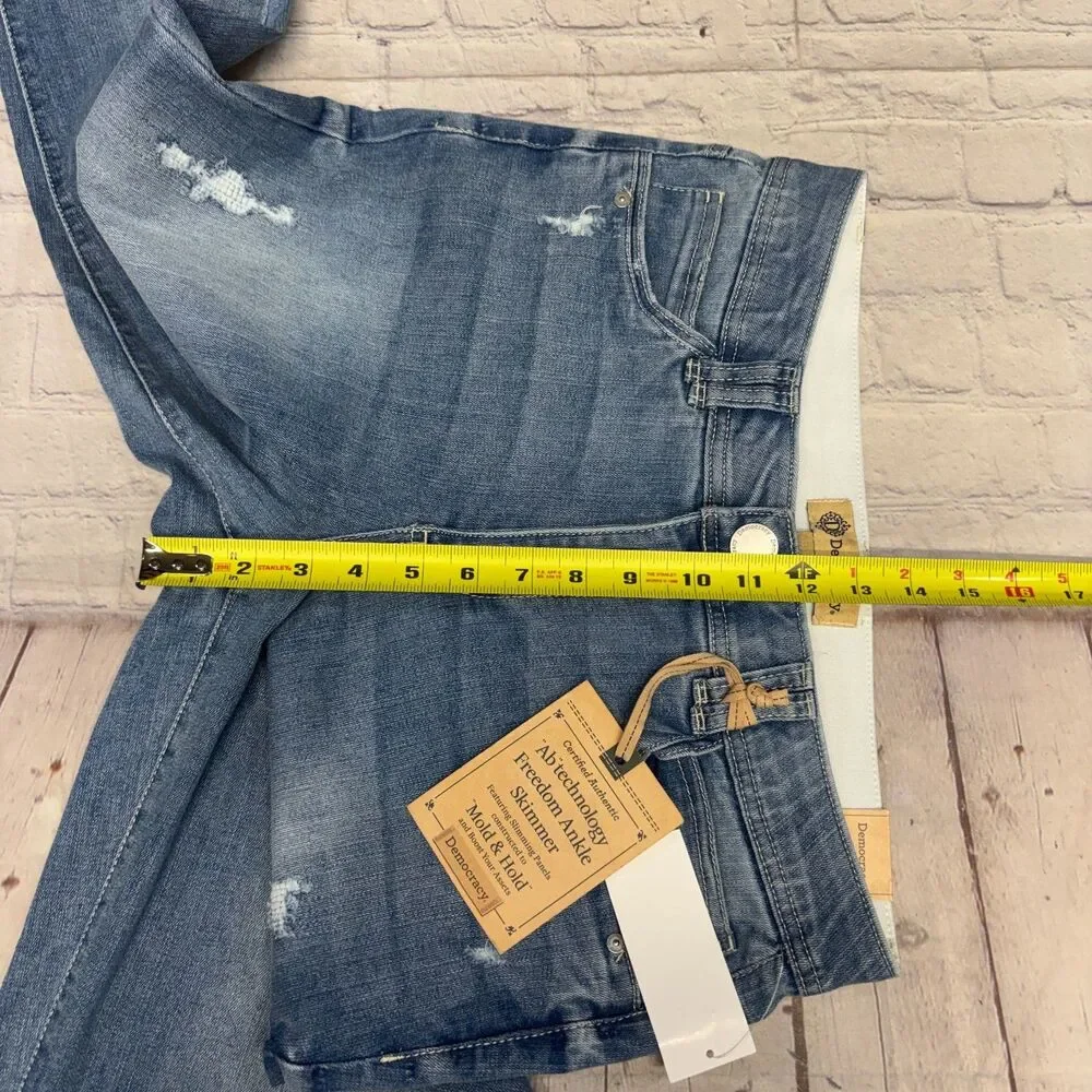 NWT Democracy Women Freedom Ankle Skimmer Jeans Size 10 Blue Denim C093 -18